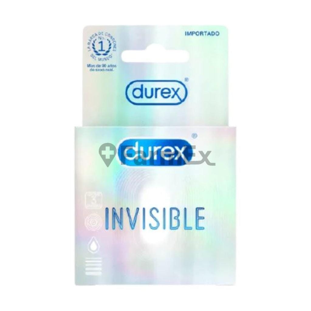 Preservativo Durex "Ultra Delgado Invisible" x 3 unidades Farmex-Fonasa-Persistente